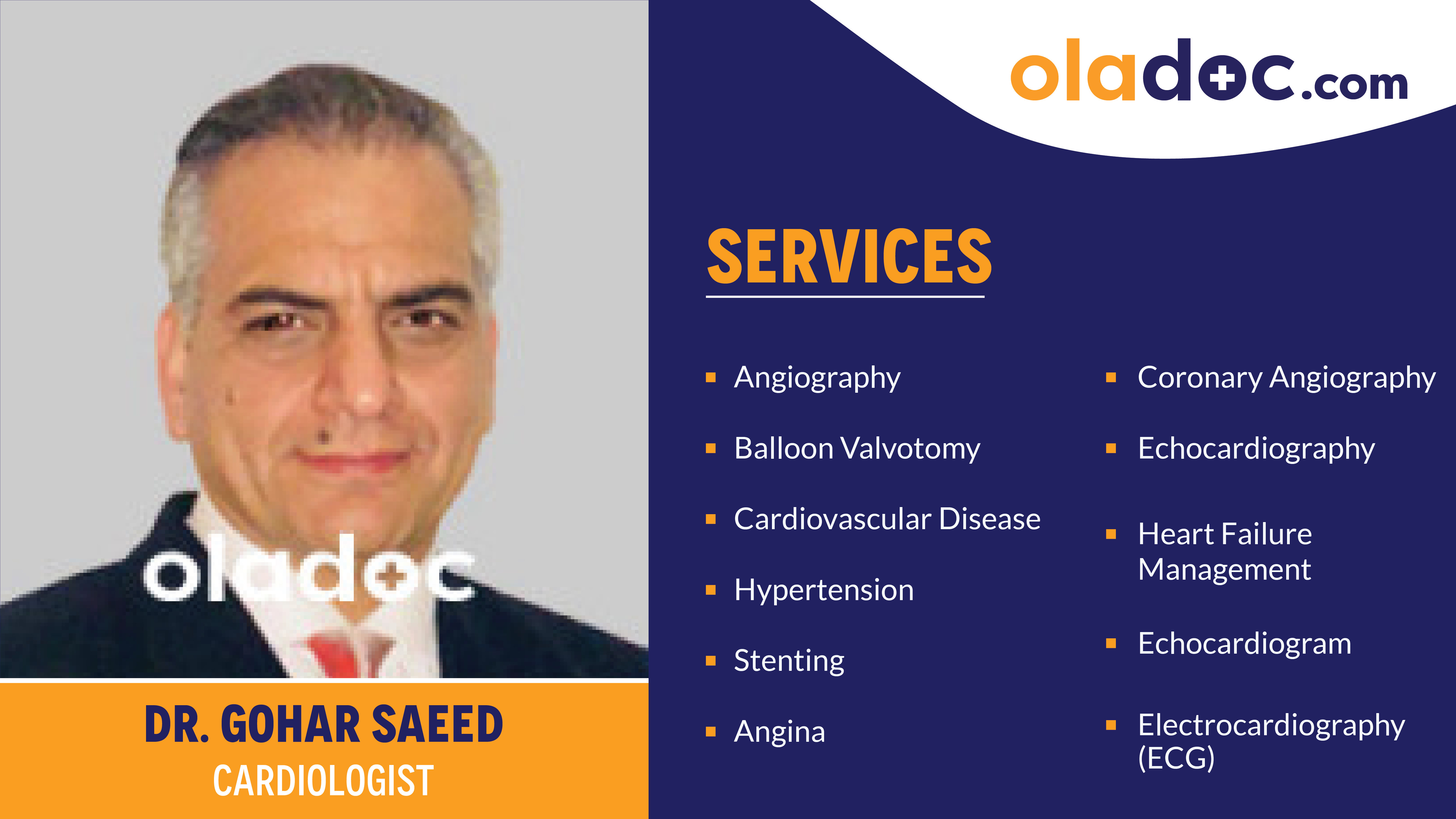 Services provided by Dr.Gohar Saeed